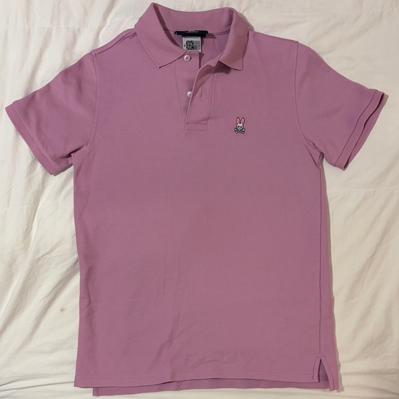 Psycho Bunny Polo Pique Shirt Trio set combo - Lavender, Green, Fuchsia - Picture 7 of 11